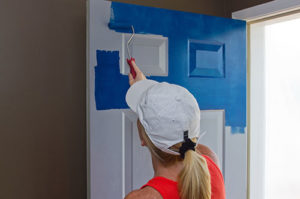 Painting Interior Door Blue